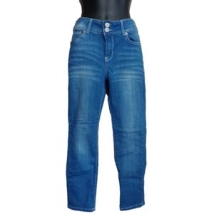 Wallflower Authentic Denim Mid-Rise Cropped Ankle Jeans